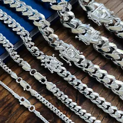 This is the stylish, authentic, Miami Cuban chain know for its thick & heavy links with a brilliant shine! -These are...