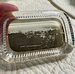 Very good condition for age. In the pictures taken of the sides of the glass, it look like a scratch, but it is a...