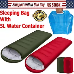 🌜 Easy to roll up into the compressing sack. 🌜 The sleeping bag can be unzipped and opened flat for use as a...