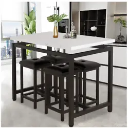 5 Piece Pub Table Set is perfect for dining with family and relaxing with friends. The efficiently designed rectangular...