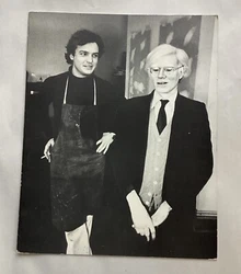 This is a limited edition offset lithograph print of the portraits of Andy Warhol and Jamie Wyeth. The two artists...
