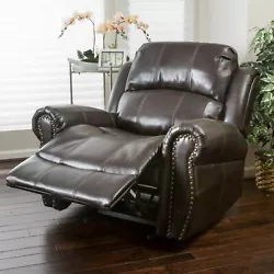 Includes: One (1) Recliner Chair. Leg Color: Black. Assembly Required.