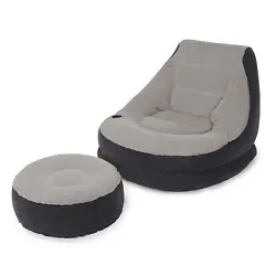 Lounge here, lounge there, lounge anywhere with the Intex Inflatable Ultra Lounge Chair And Ottoman Set. The set...
