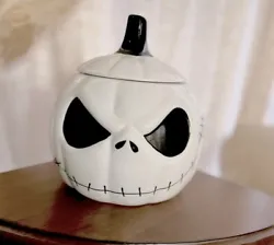 Brand new With tags Disney The Nightmare Before Christmas JackSkellington Cookie Jar Canister.Approximately9