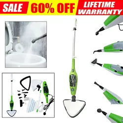 11 in 1 Steam Mop deodorizes sanitizes and increases cleaning power by converting water to steam. It also transforms...