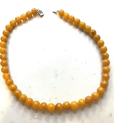 Vintage necklace, amber tone beads, Hong Kong. Women Vintage Jewelry. Amazing jewelry for lovers. All jewelry is in...