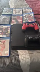 playstation 4 console used with 2 controllers and 8games like new. Condition is Used. Shipped with Standard Shipping...