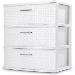 Sterilite Dresser Storage, White Features Sterilite Dresser Storage. Convenience of easy to clean durable plastic....