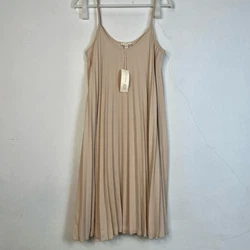 NWT See you Monday Beige Pleated Cocktail Dress Size L From a smoke-free house with a cat.Offers are welcome.Bundle to...