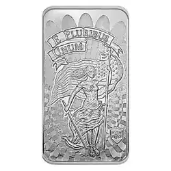 US Silver Bullion. Silver Bullion Coins. This bar is made from. 999 fine silver and weighs 10 troy ounces. Both the...
