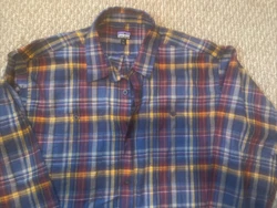 Patagonia Mens Organic Cotton Shirt Blue Plaid Button Up Long Sleeve XL. Good used condition Not sure it has ever even...
