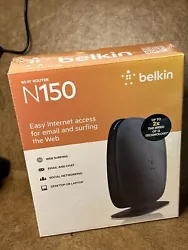 NEW SEALED Belkin N150 150 Mbps 4-Port Wireless N Wi-Fi Router (F9K1001).