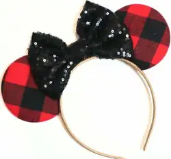 Plaid mouse ears for any occasion. - High quality headband for both adults and children. - Flexible headband suitable...