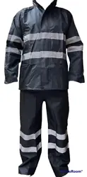 Includes Rain Jacket, Pants and Hoodie. Waterproof and high visibility technology.