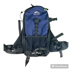 Dakine Heli Pack Ski Snowboard Backpack Rucksack Bag Blue Black Outdoors Hiking. Condition is Pre-owned. Shipped with...