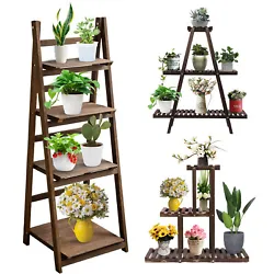 These plant shelf fits with any decor of indoor and outdoor and organise your daily necessity. Foldable Plant...