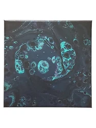 Size of canvas is 10in x 10in.  This painting is hand signed by the artist. Canvas is not sealed, it is raw. Make any...