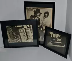 CLICK ON READ DESCRIPTION TO SEE ALL PHOTOS AND INFORMATION WHITE MARKS ARE FROM GLARE IN PHOTO NOT ON FRAMED ITEMS....