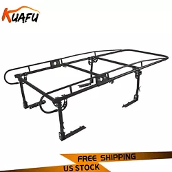 This universal ladder rack design fits both long and short bed pick-up trucks and can be installed 