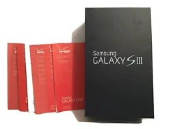 Samsung Galaxy SIII BOX without phone and without phone accessories. Verizon 