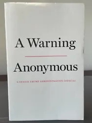 A Warning by Anonymous Paperback / softback Book (Pre-owned, great condition).