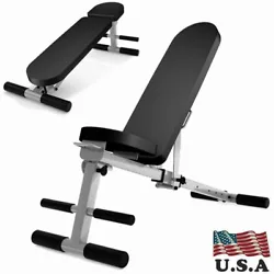 Multifunctional Bench Exercise Utility Bench for Upright, Incline, Decline. 1x Dumbbell bench. [Adjustable cushion]-The...