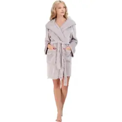 Stay cozy in the Snowed In plush belted robe by PJ Couture. Made with 100% polyester. This robe is crafted with ultra...