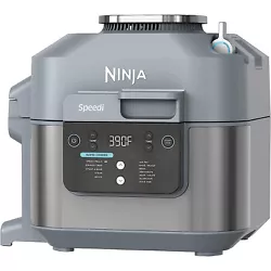 With 6-qt. SPEEDI CLEANUP. Ninja 6 Quart Speedi 12-in-1 Rapid Cooker and Air Fryer - Refurbished6-qt non-stick cooking...