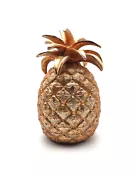 Gold Pineapple Sculpture. Solid, quality decor - weighs 12 oz.