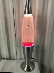 Vintage Lava Lite Light Lamp Pliable Art Cool 90’s Style 19” Pink Lava & Penguin.