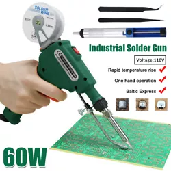 Internal Heating Soldering Gun: It can prevent users from being burnt by high temperature, suitable for 900M series...