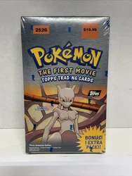 Topps Pokemon The First Movie Trading Cards Booster Box Sealed 11 Sealed Packs. As pictured this box is factory sealed...