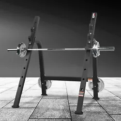 The barbell rack can be used with dumbbell benches for bench press/squat. Barbell sleeve, place the large hole barbell....