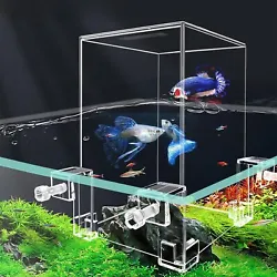 Complete Set of Negative Pressure Fish Tank Floating Betta Fish Tank Mini Suspended Fish Bowl Ecological Aquarium with...