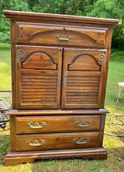 AMERICAN DREW Solid Wood Chest DRESSER Furniture Bedroom. Came from a local storage unit. Not perfect, shows some age...
