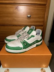 Louis Vuitton Trainers Virgil Size 10.5. Condition is Pre-owned. Shipped with USPS Priority Mail.