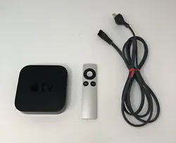 Apple TV (3rd Generation) HD Media Streamer - A1469 w/ power cord and remote. Condition is Used. Apple TV in good...