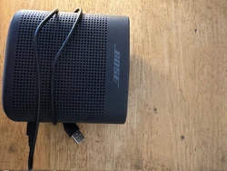 Bose Bluetooth speaker, surround sound, works.
