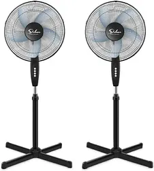 The height of this Pedestal Fan can fully adjustable from 42.5’’ to 49.2’’ to suit your needs Different speeds...