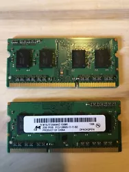 RAM APPLE 2GB 1rx8 pc3-12800s-11-11-b2. État : 
