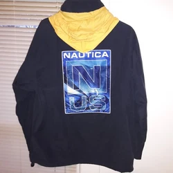 Rare Mens Vtg Nautica Pullover Jacket. In good Used condition. See Pics!