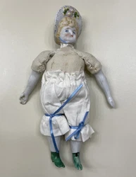 Antique German Porcelain DollI know nothing about this doll but after researching it looks like an original Hertwig but...