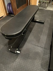 Powertec Strength Weight BenchWheels included for easy maneuvering around home gym.