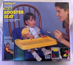 VTG Safety 1st First On-the-Go Fold-Up Booster Seat w/ Tray Chair primary color. Very nice condition. In original box...