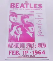 Great addition for any Beatles fan. Their First US Concert. Hope you can use.
