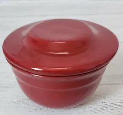 Emile Henry Red 86.10 Porcelain Butter Keeper Bell Pot Crock  Made in France In great like new, pre-owned condition