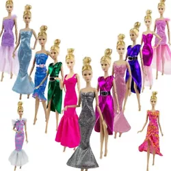 Multi-style Fashion Doll Clothes Evening Dress For Barbie Doll Outfits Fishtail Gown For Barbie Dollhouse 1/6 Dolls...