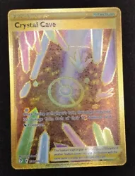 Pokemon Evolving Skies Crystal Cave 230/203 Gold Secret Rare Holo NM.