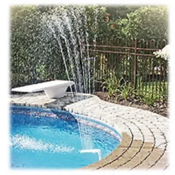 A great swimming pool sprinkler accessories to recirculate water and keep it fresh, and chiller your pool temperature....