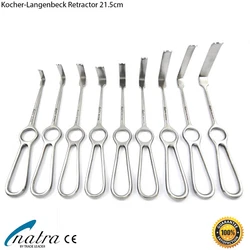 Kocher Langenbeck wound retractor 21,5 cm. The retractor is equipped with various prongs, depending on use during...